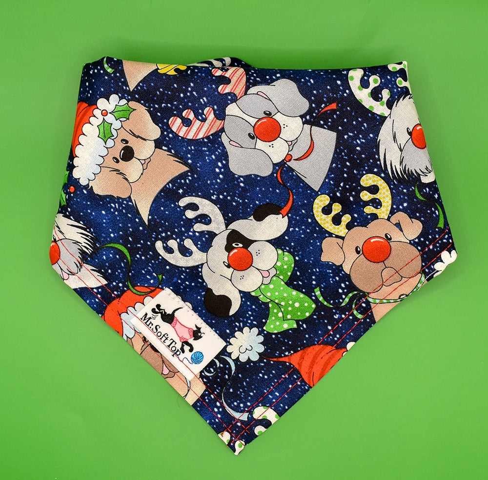 Rudolf The Red Nosed Pooch  Christmas Banadana