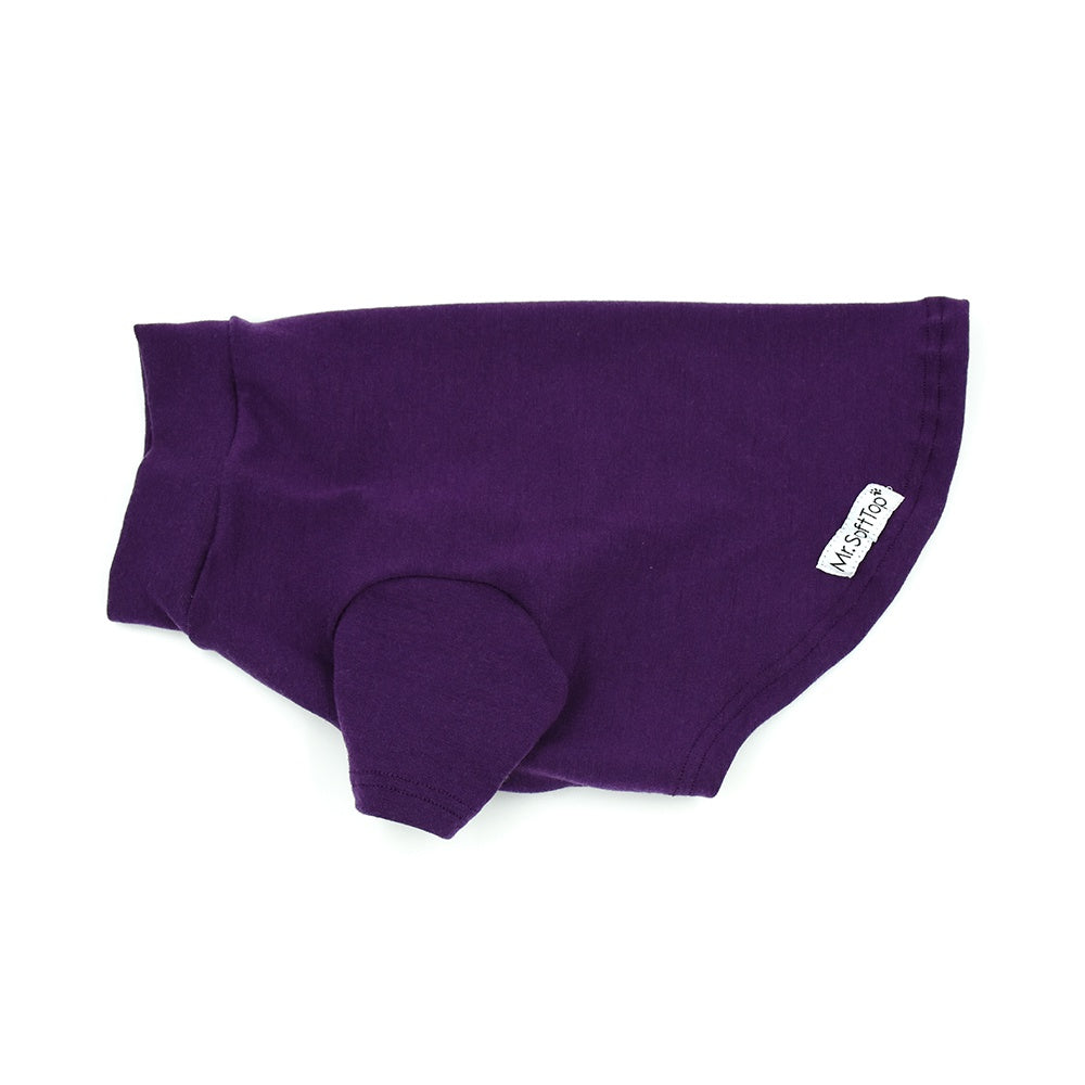Aubergine Short and Long Medium Weight Merino Tee