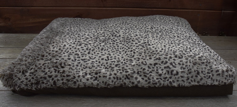 Wild at Heart Leopard Print Faux Fur Bed