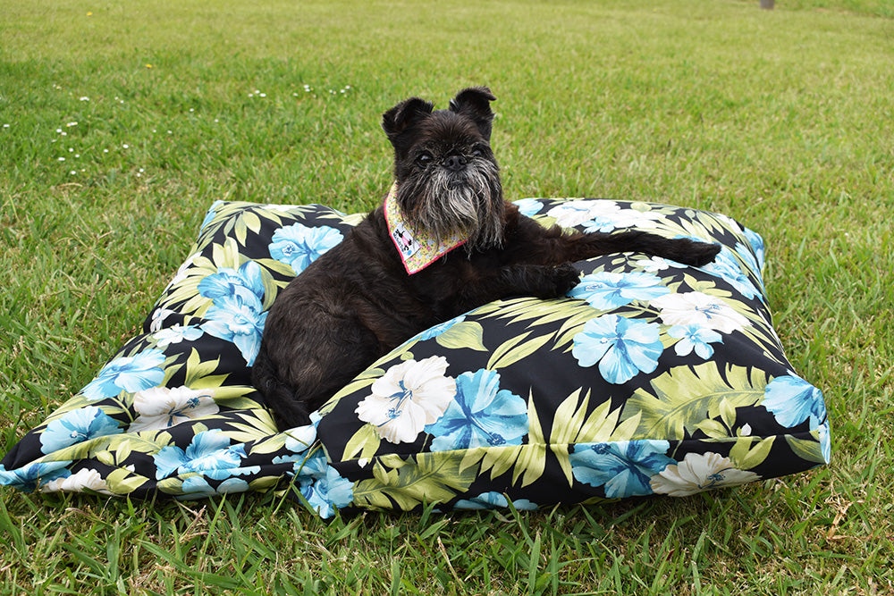 Hibiscus Outdoor Dog Bed
