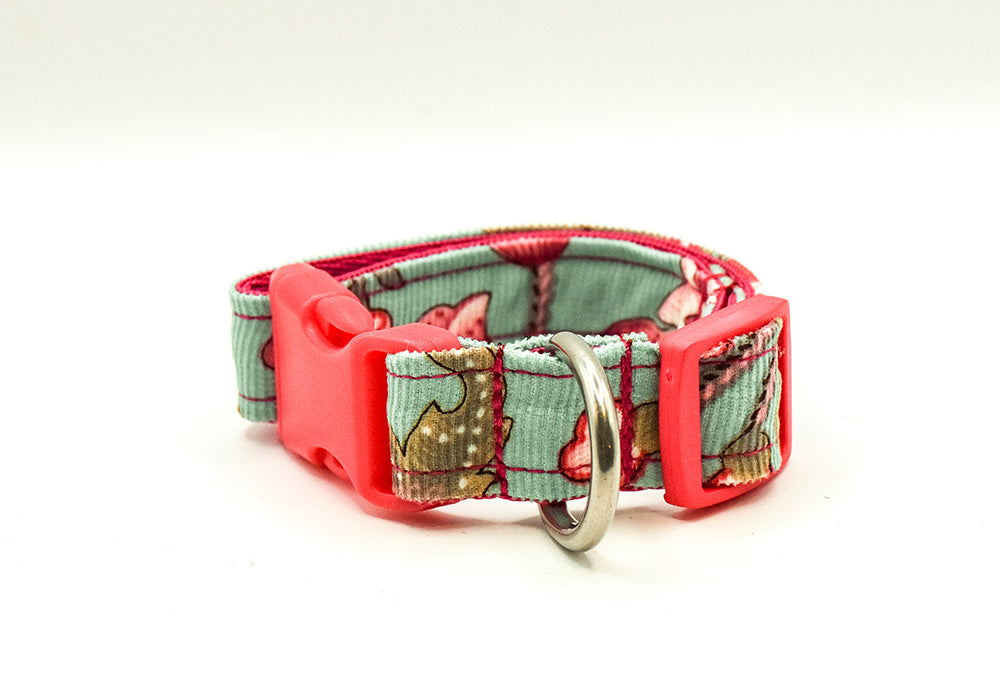 Teal Floral Collar