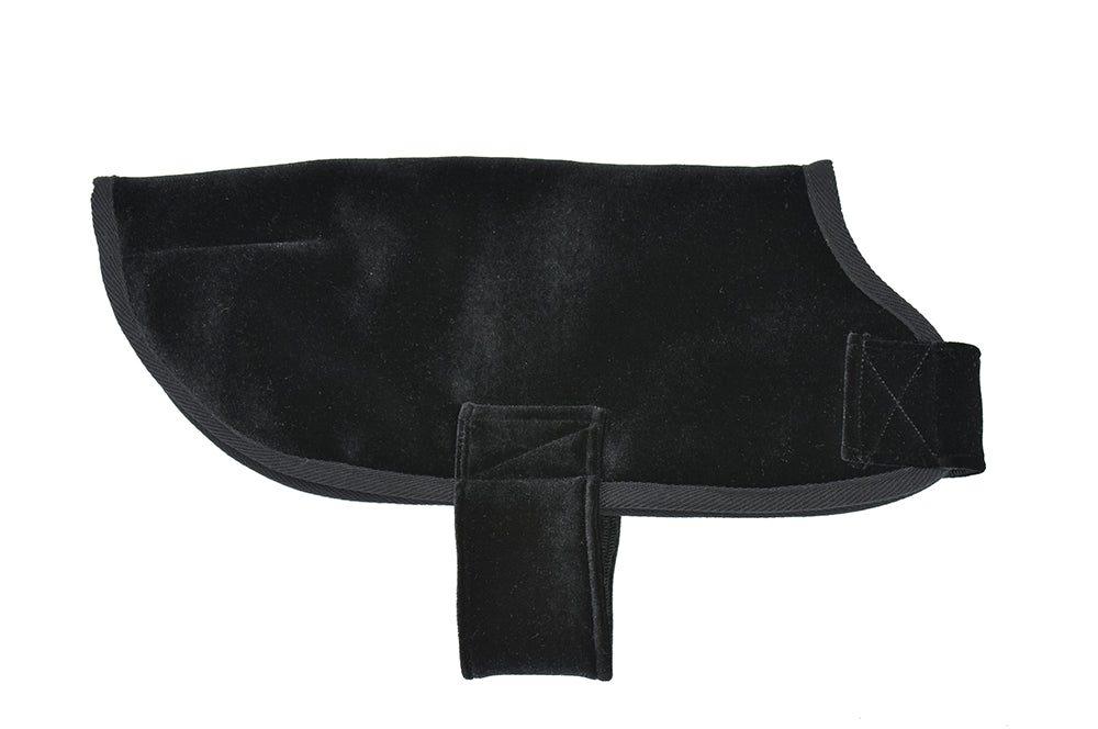 Black Velvet Sherpa Coat