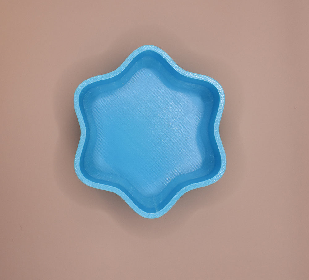 Lightweight, Portable Flower Travel Bowl - Blue