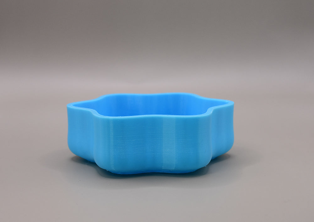 Lightweight, Portable Flower Travel Bowl - Blue