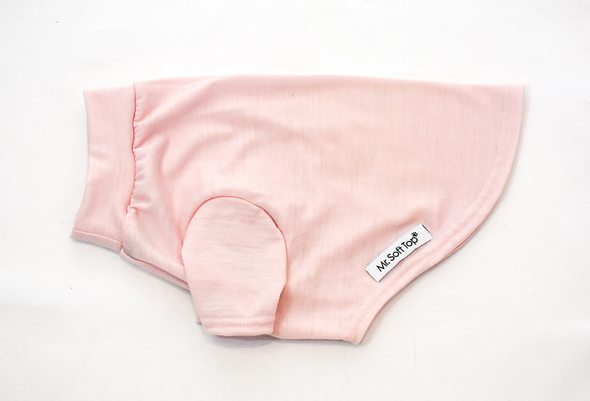 Blush Pink Merino Dog Tee