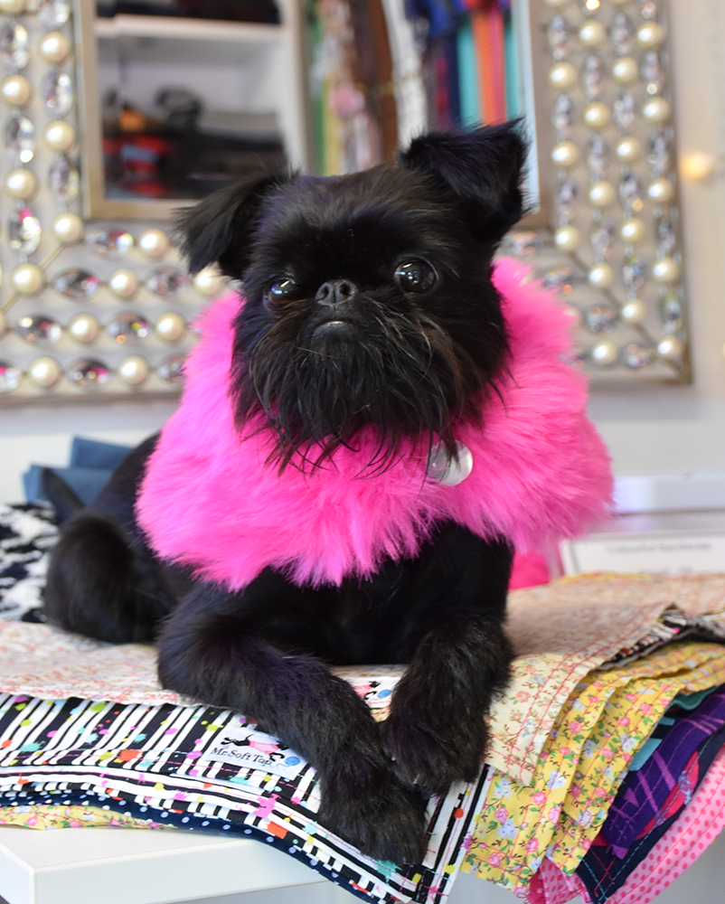 Hot Pink Faux Fur Ruff Scarf