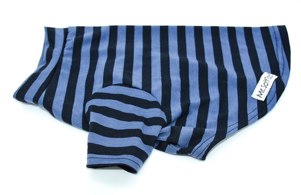 Everyday Striped Merino Tee - Blue