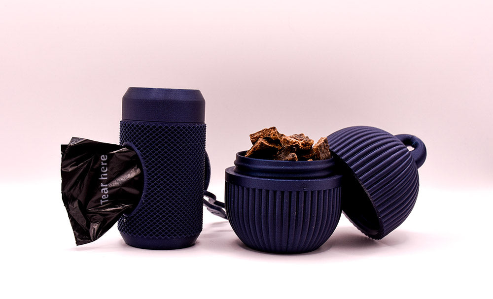 The Walkies Duo - Poop Bag Holder and Treat Container set