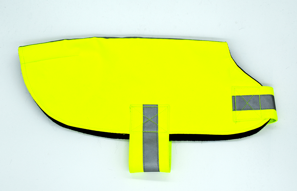 Neon Yellow Waterproof Doggy Raincoat