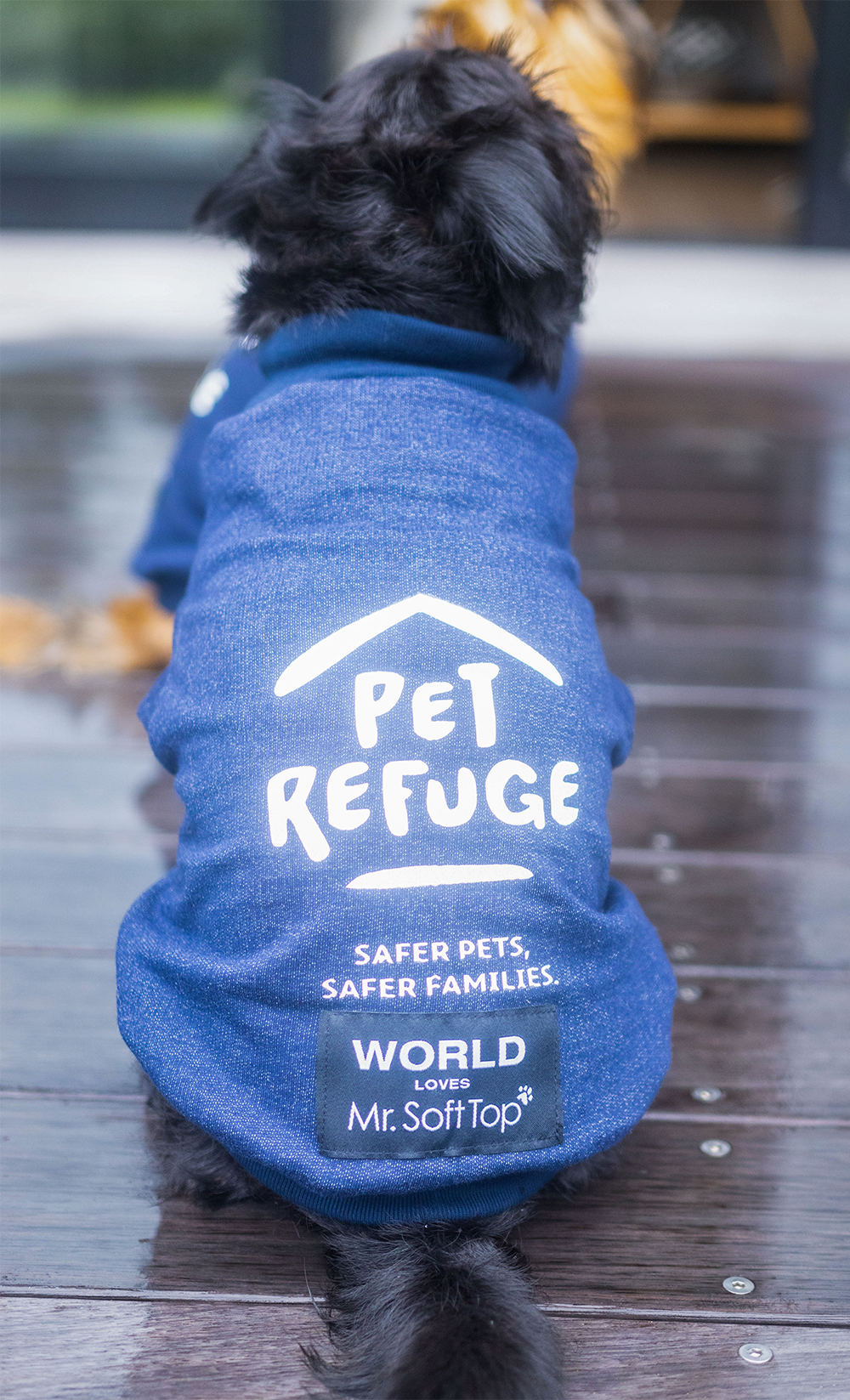 WORLD Loves Mr Soft Top x Pet Refuge Navy Weekend Sweater