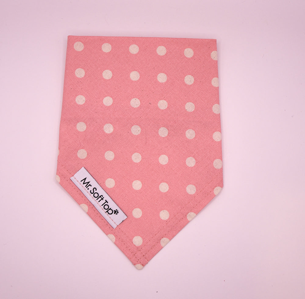 Pink Spot Dog Bandana