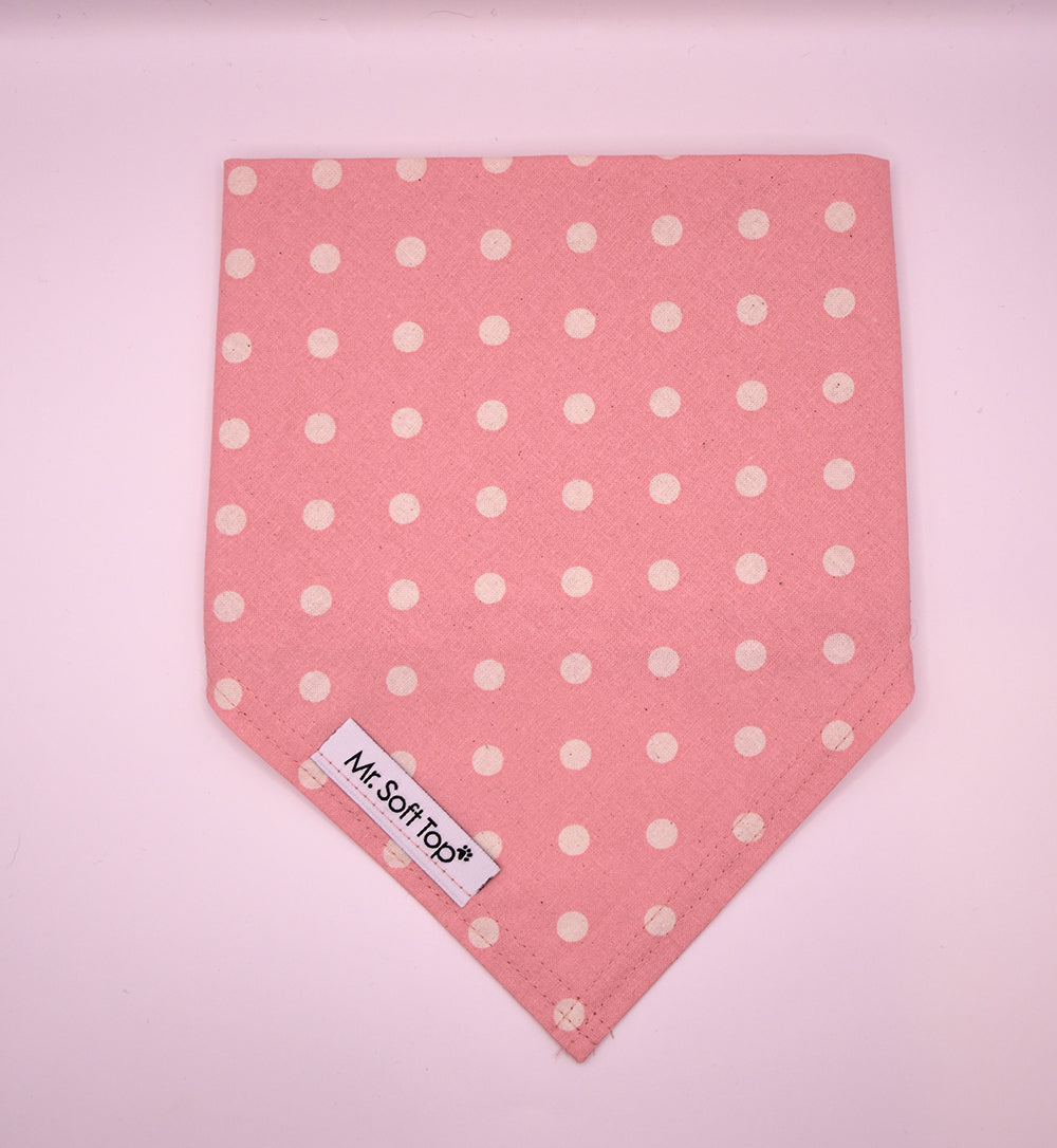 Pink Spot Dog Bandana