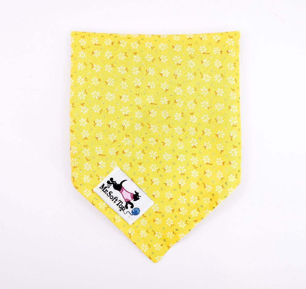 Sunshine Floral Glitter Bandana