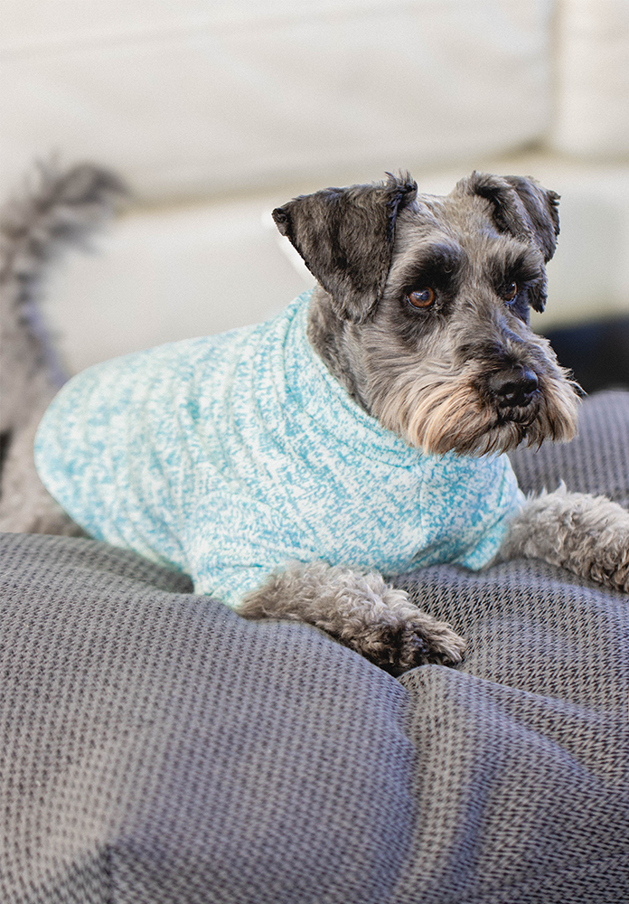 Light Aqua Speckled Merino Tee