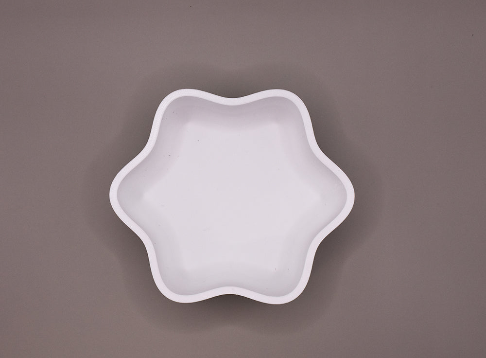 Lightweight, Portable Flower Travel Bowl - White