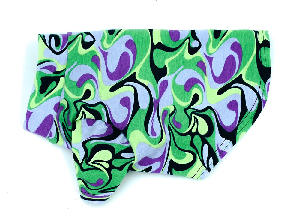 Psychedelic Marble Green Organic Cotton Tee