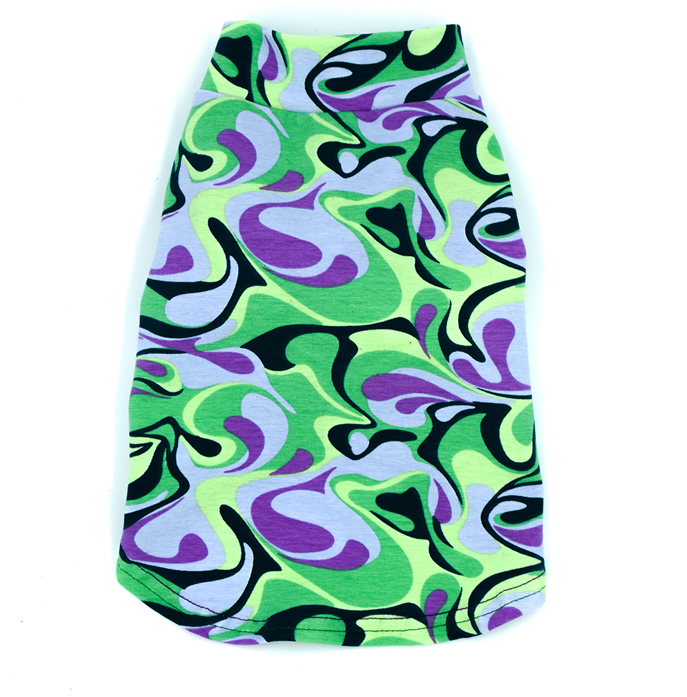 Psychedelic Marble Green Organic Cotton Tee