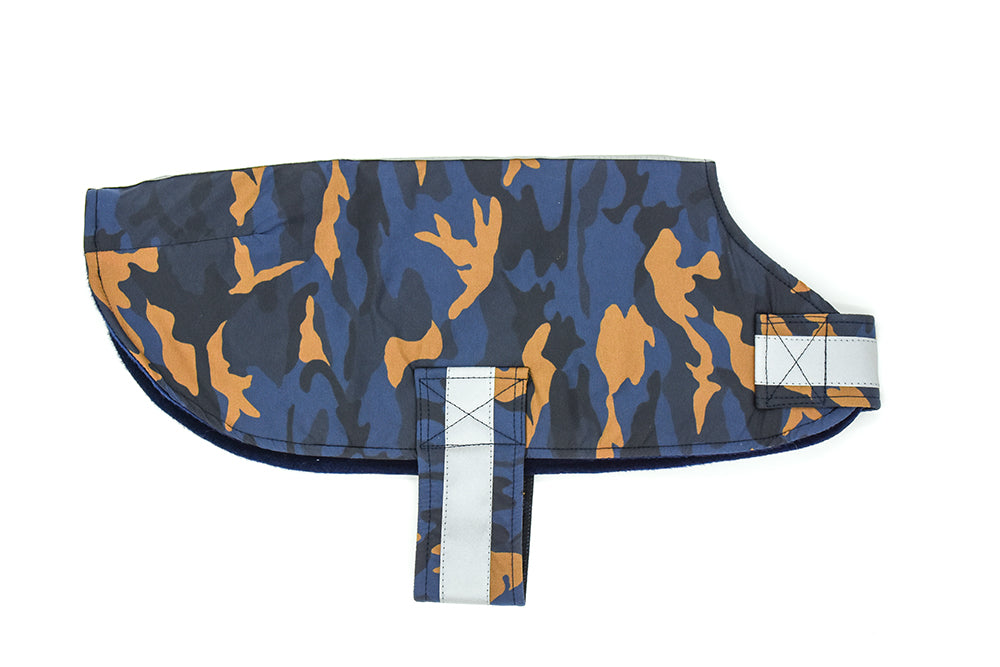 Blue Camo Waterproof Raincoat