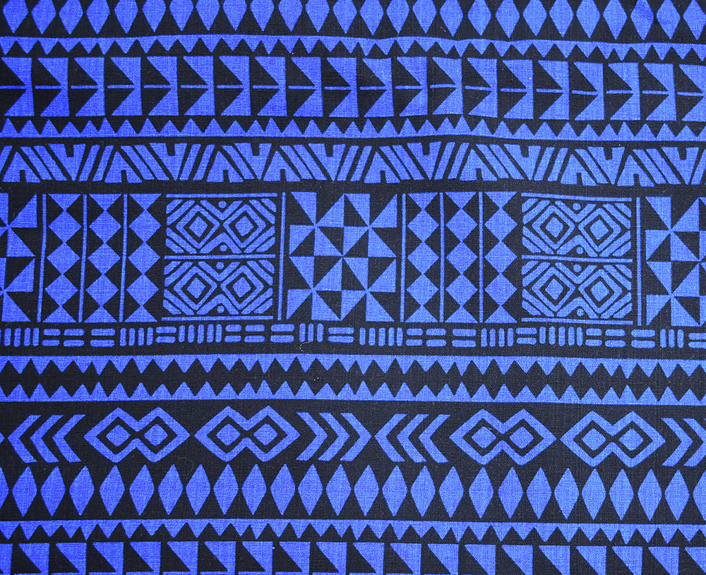 Blue and Black Pasifika Dog Bandana