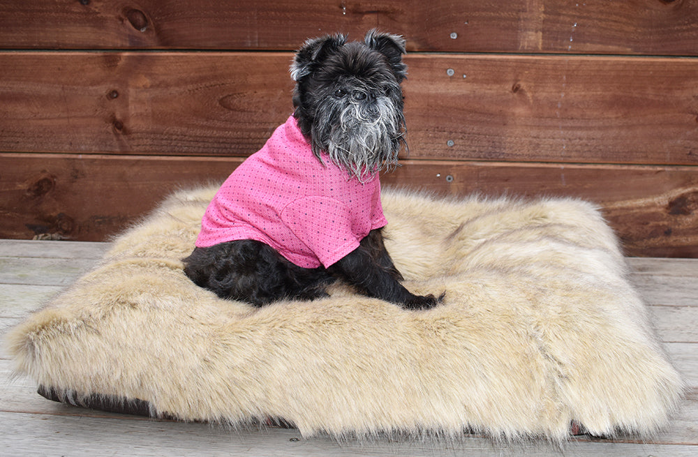 Soft Tan Faux Fur Bed - Small