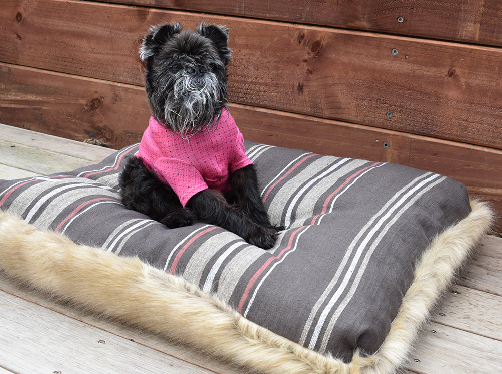 Soft Tan Faux Fur Bed - Small
