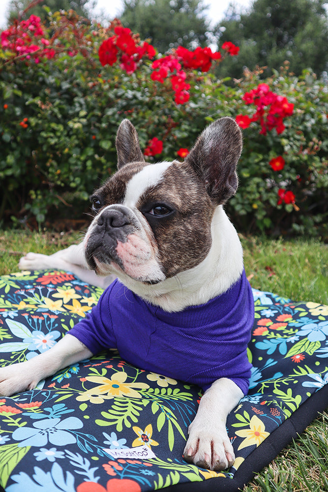 Purple Rib Stretchy Merino Tee