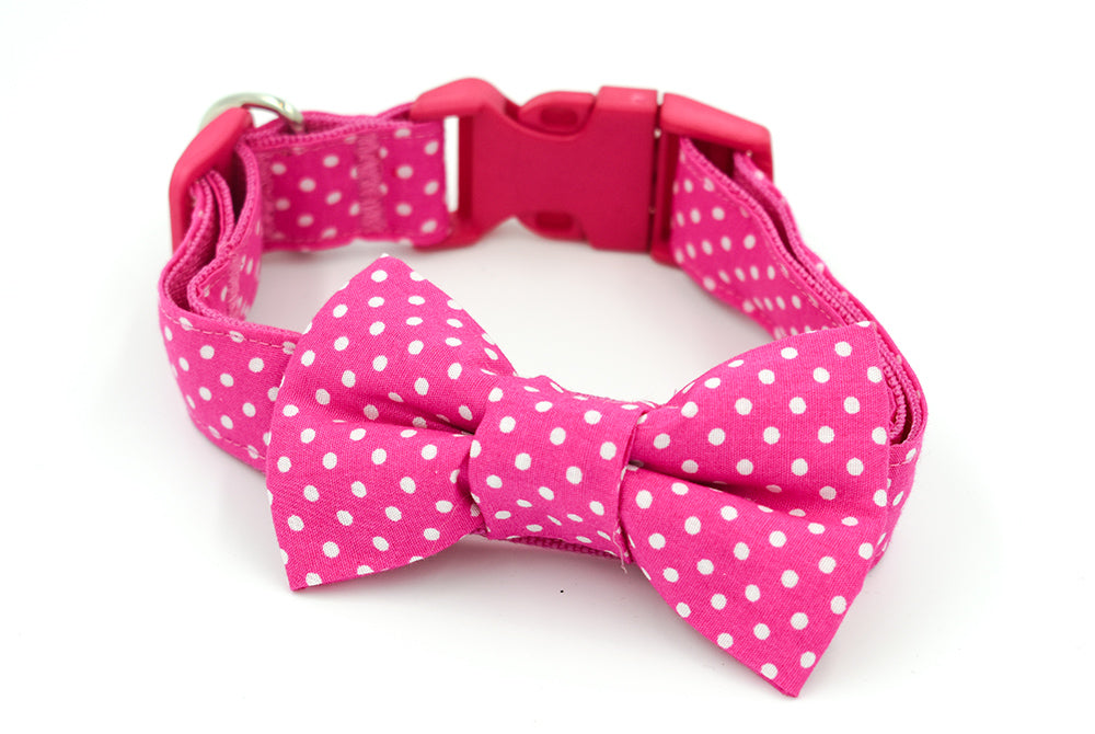 Candy Pink Spot Bow