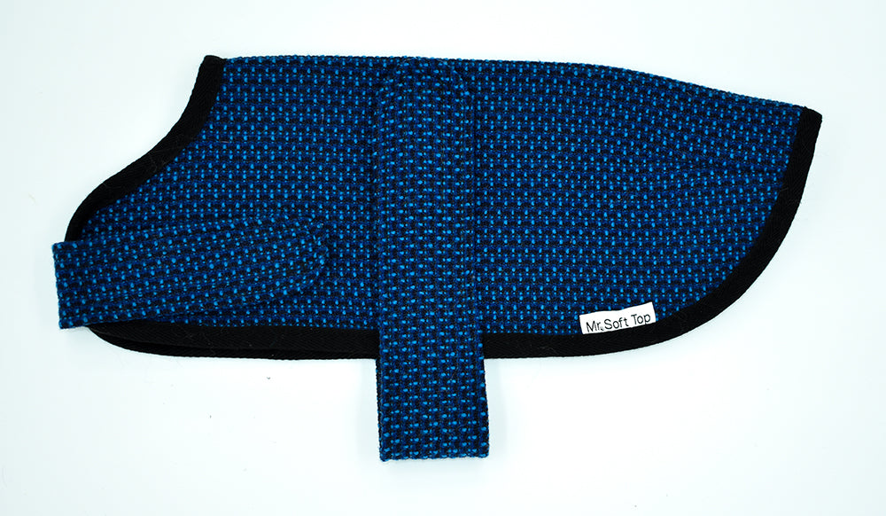 Dark Blue Tweed  Walking Coat