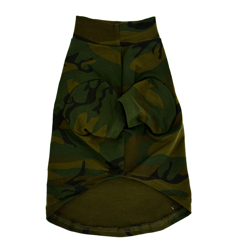 Dark Green Camo Cotton Tee