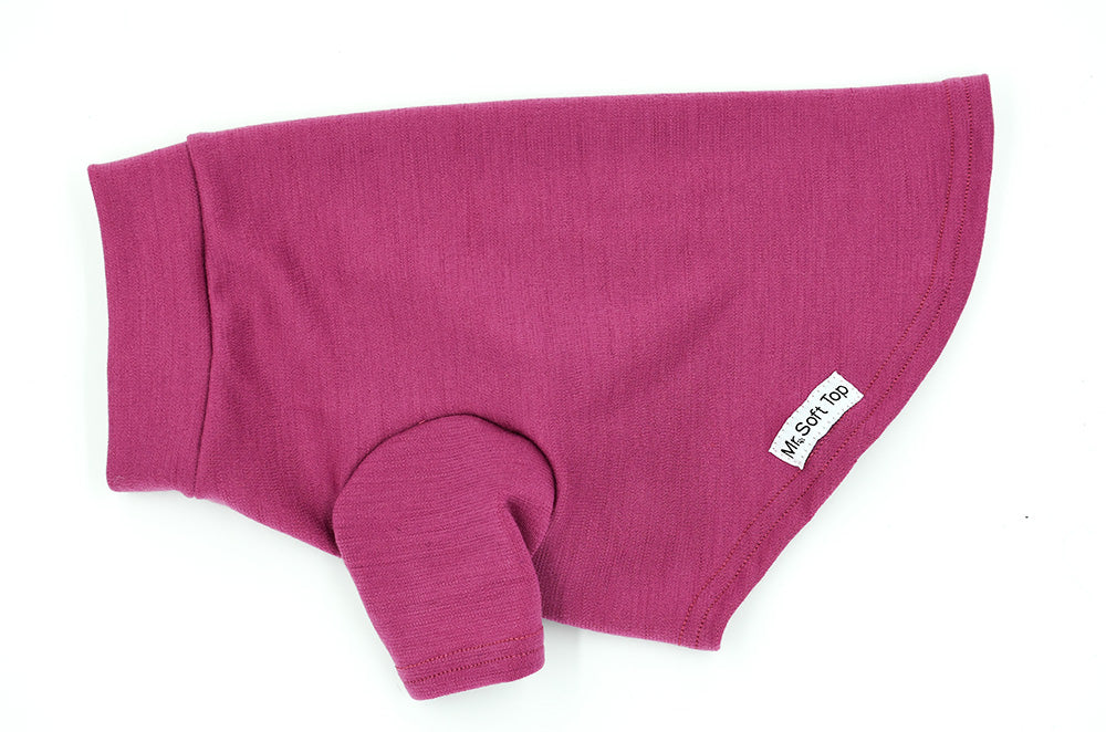 Dusky Rose Pink Winter Weight Merino Tee