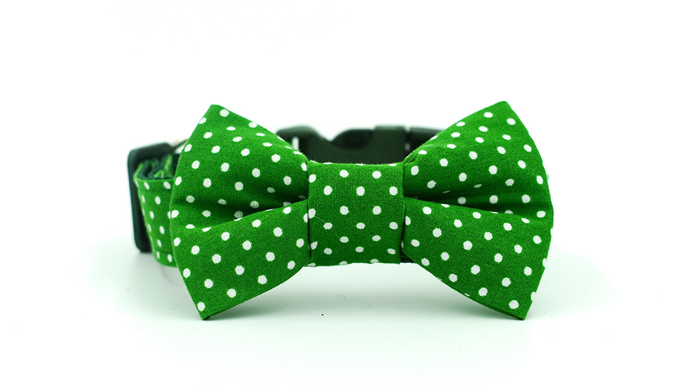 Dark Green Spot Bow