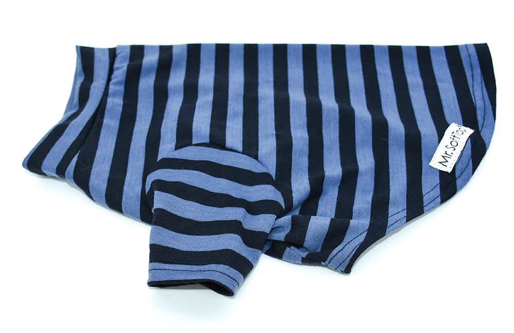 Everyday Striped Merino Tee - Short and Long - Blue