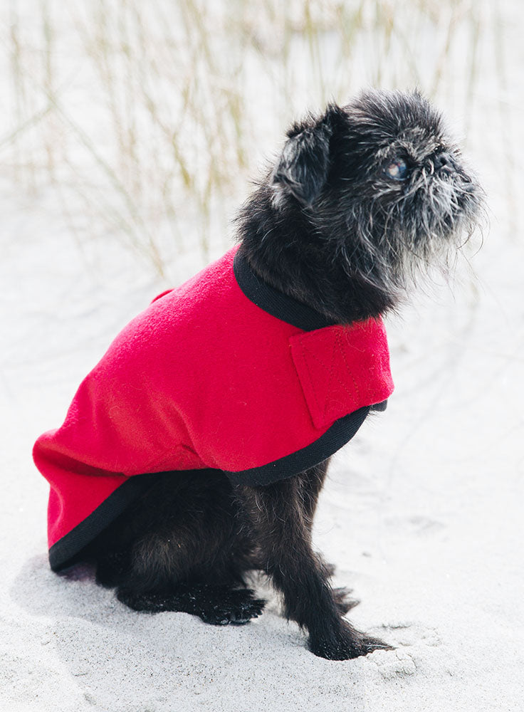 Hot Pink Wool Blend Walking Coat