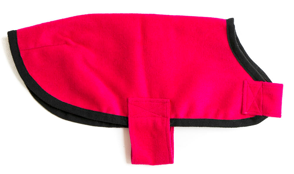 Hot Pink Wool Blend Walking Coat