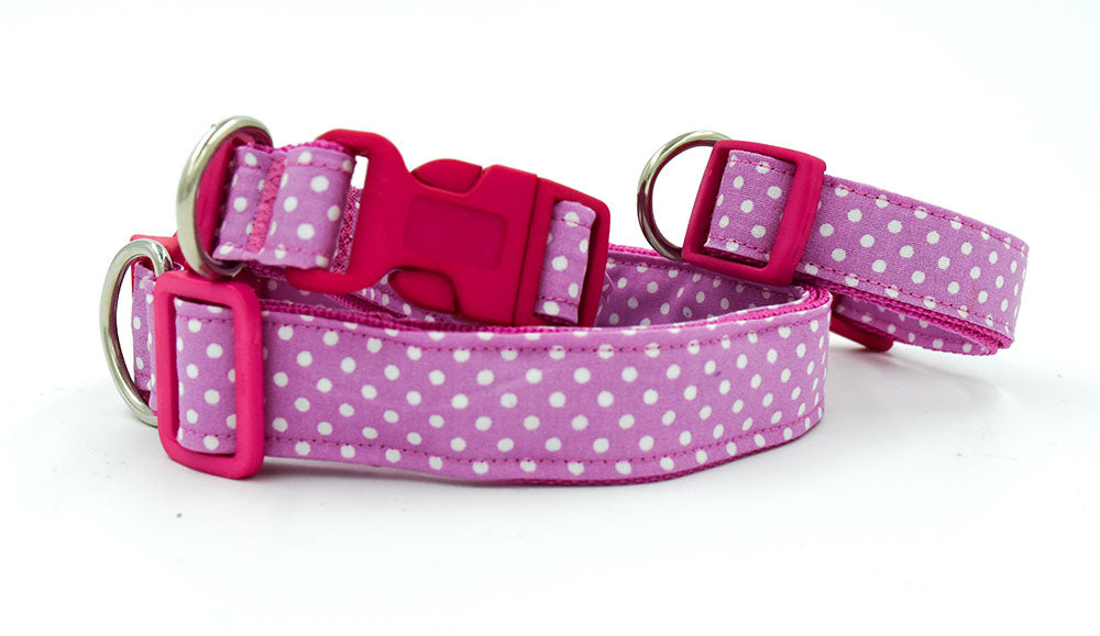 Lilac Polka Dot Collar