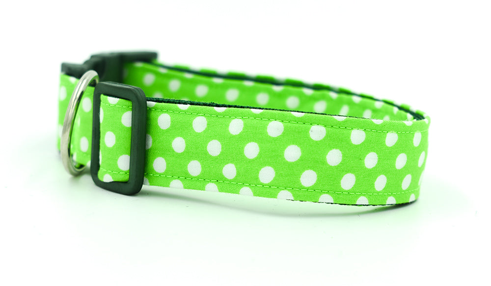 Lime Green Spot Collar