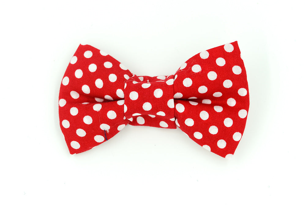 Minnie Mouse Red and White Spot Bow