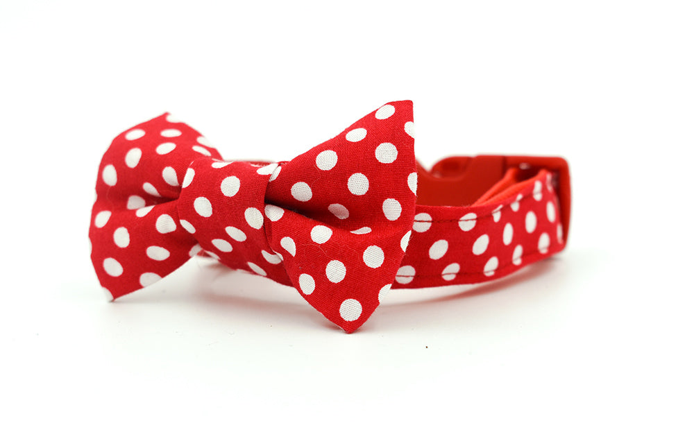 Minnie Mouse Red and White Spot Bow