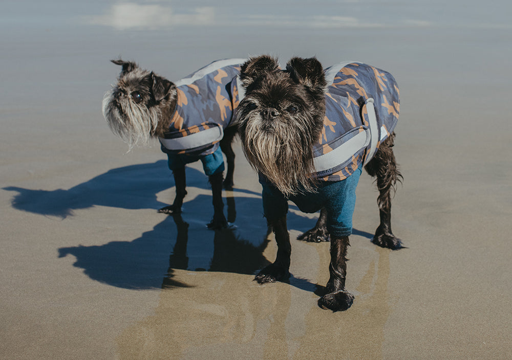 Blue Camo Waterproof Raincoat