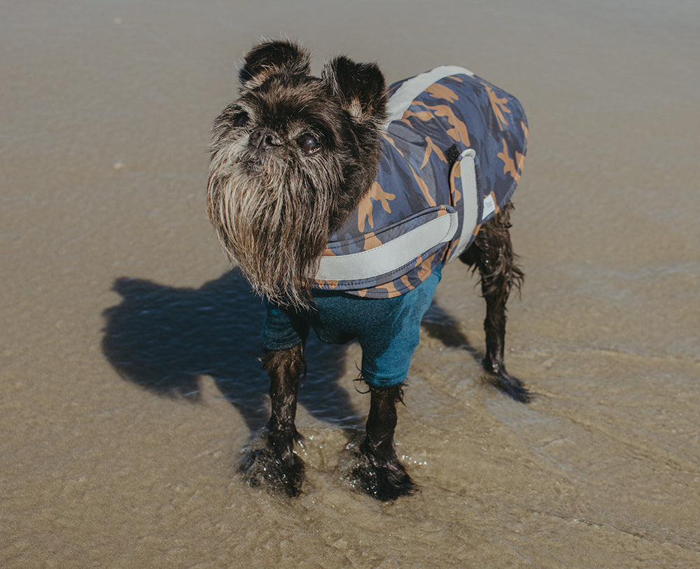 Blue Camo Waterproof Raincoat