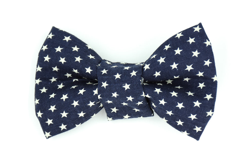 Navy and White Star Bow