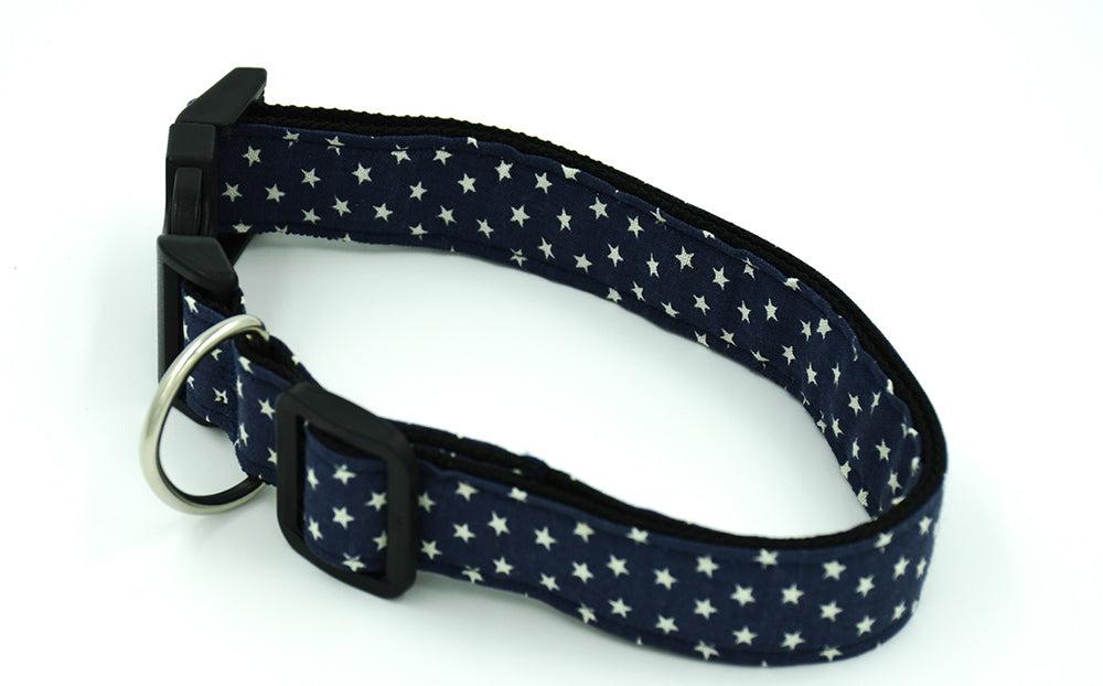 Navy and White Star Collar