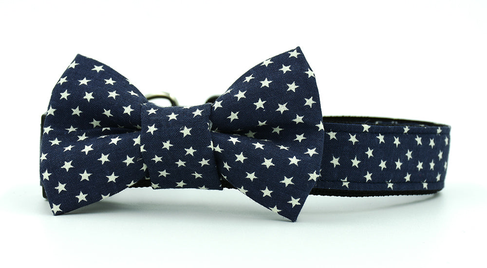 Navy and White Star Collar