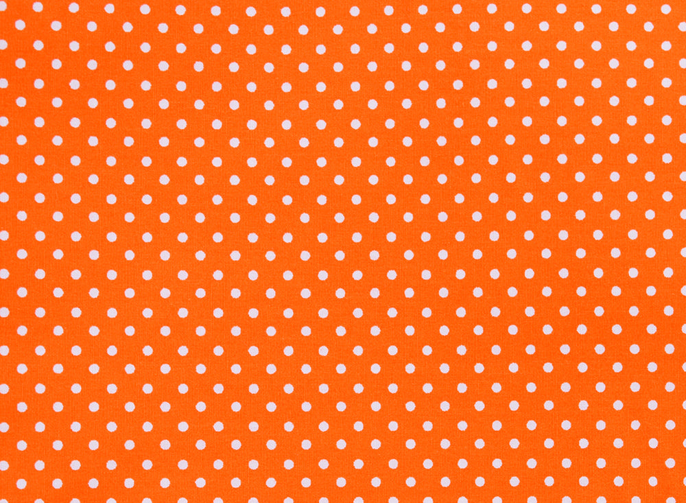 Orange Polka Dot Dog Bandana