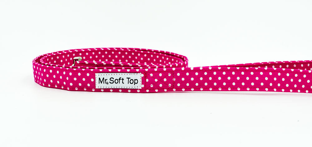 Candy Pink & White Spot Lead