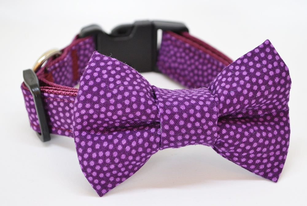 Purple Spot Bow