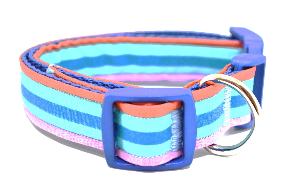 Rainbow Stripe Collar - 3 Sizes Available