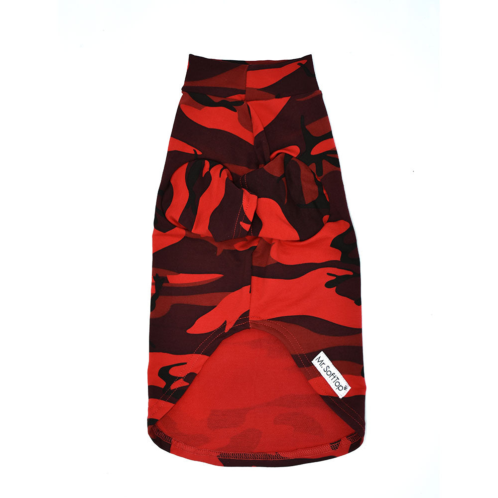 Red Camo Short and Long Cotton Tee