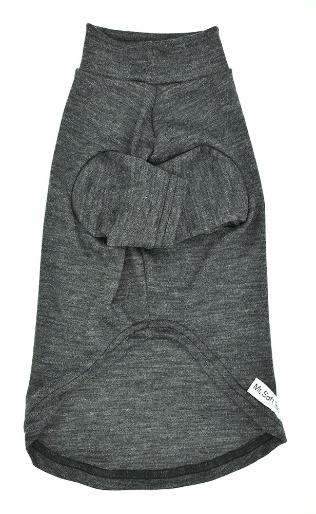 Soft Charcoal Short & Long Merino Tee