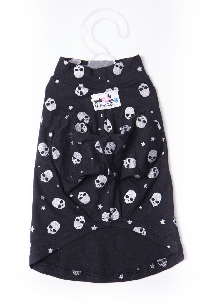 Skulls 100% Cotton Tee - Black